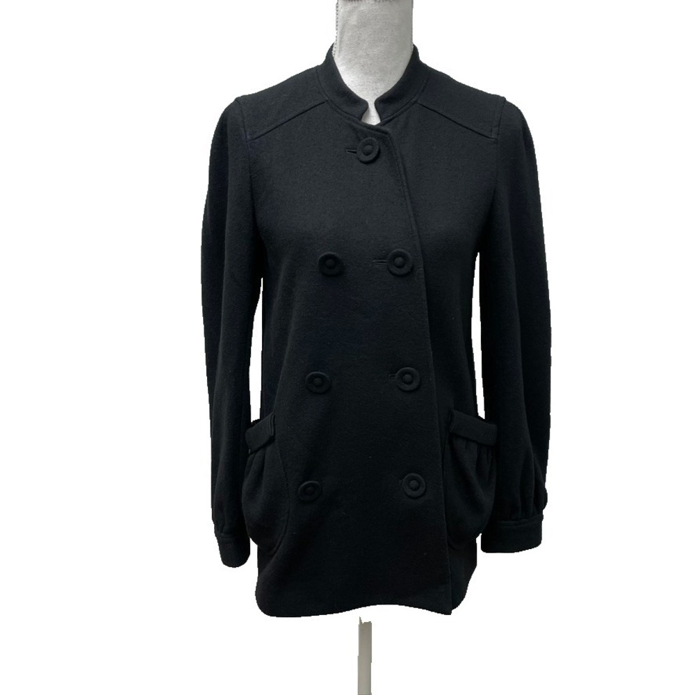 Vera Wang Lavender Label Wool Jacket Womens 4 Black Button Career Professional